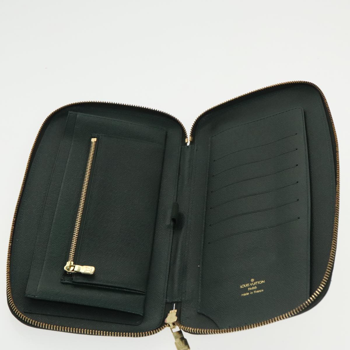 Louis Vuitton Atholl Green Leather Wallet  (Pre-Owned)