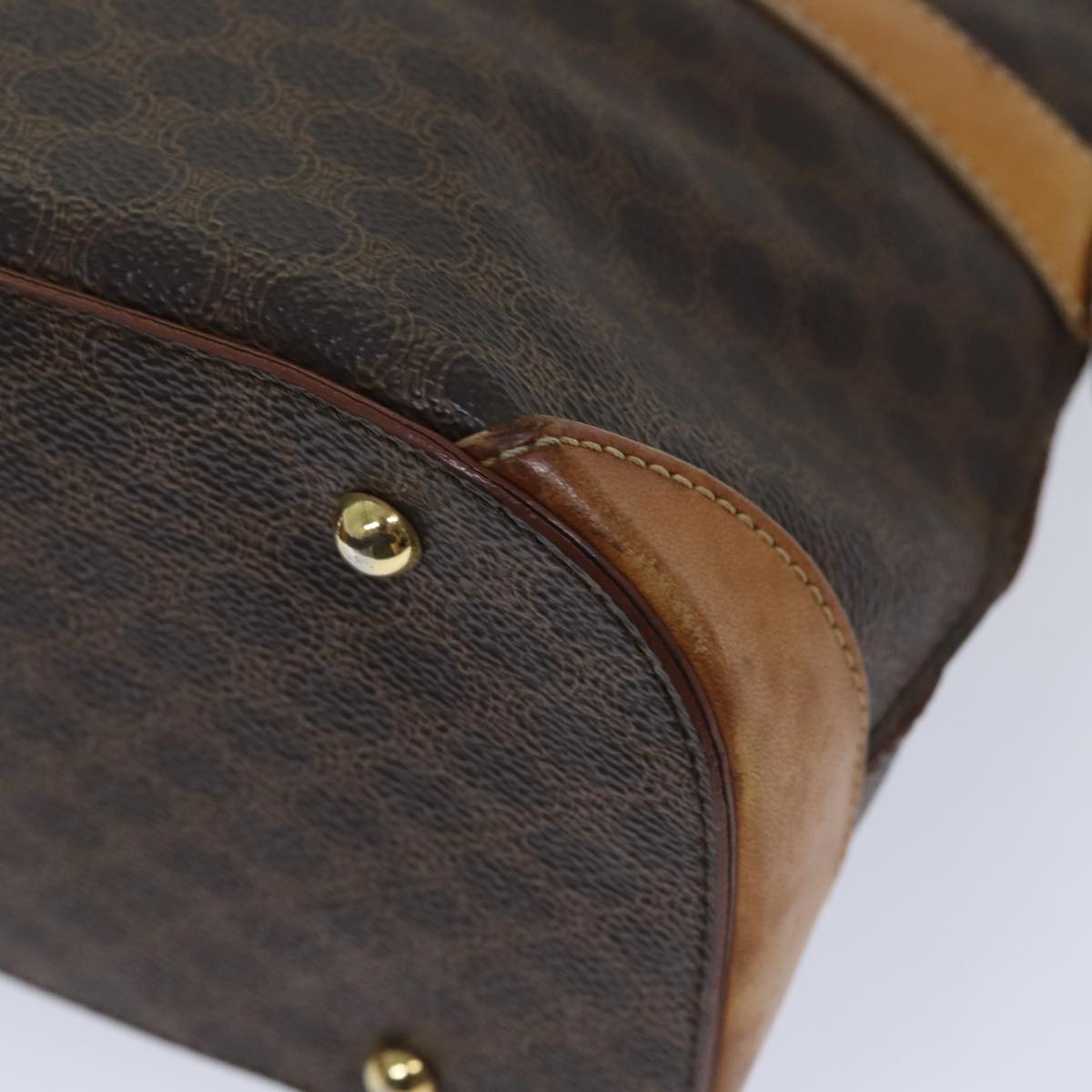 Céline Macadam Brown Canvas Handbag (Pre-Owned)