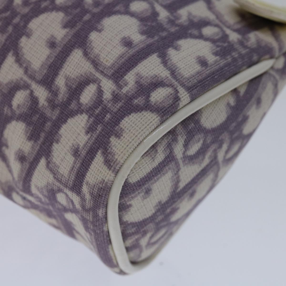 Dior Trotter Purple Canvas Clutch Bag (Pre-Owned)