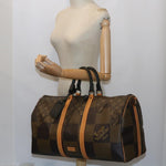 Louis Vuitton Keepall Bandouliere 50 Brown Canvas Travel Bag (Pre-Owned)