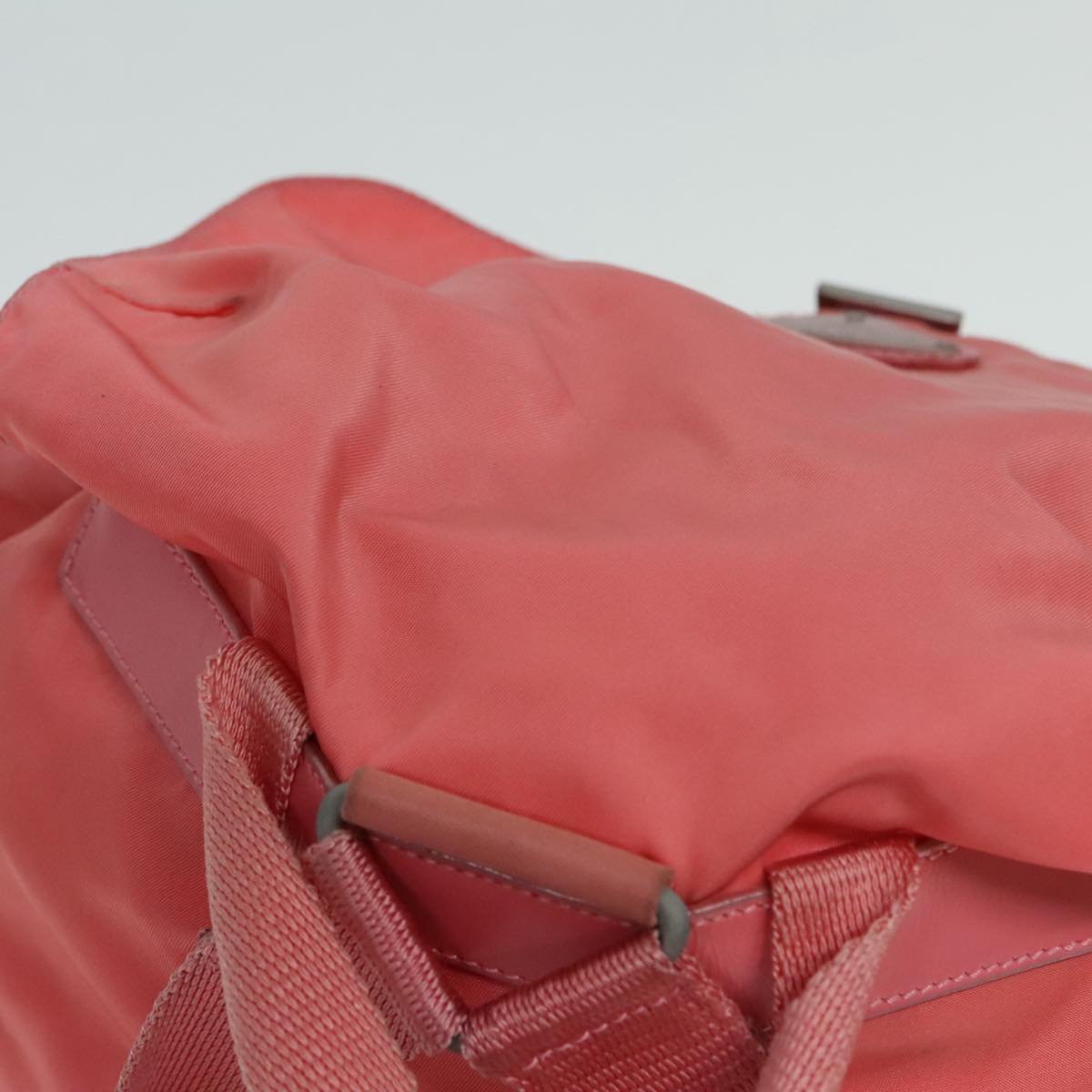 Prada Re-Nylon Pink Canvas Backpack Bag (Pre-Owned)