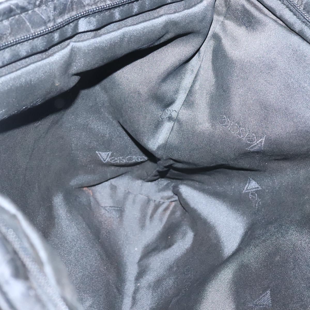 Versace Black Nylon Tote Bag (Pre-Owned)