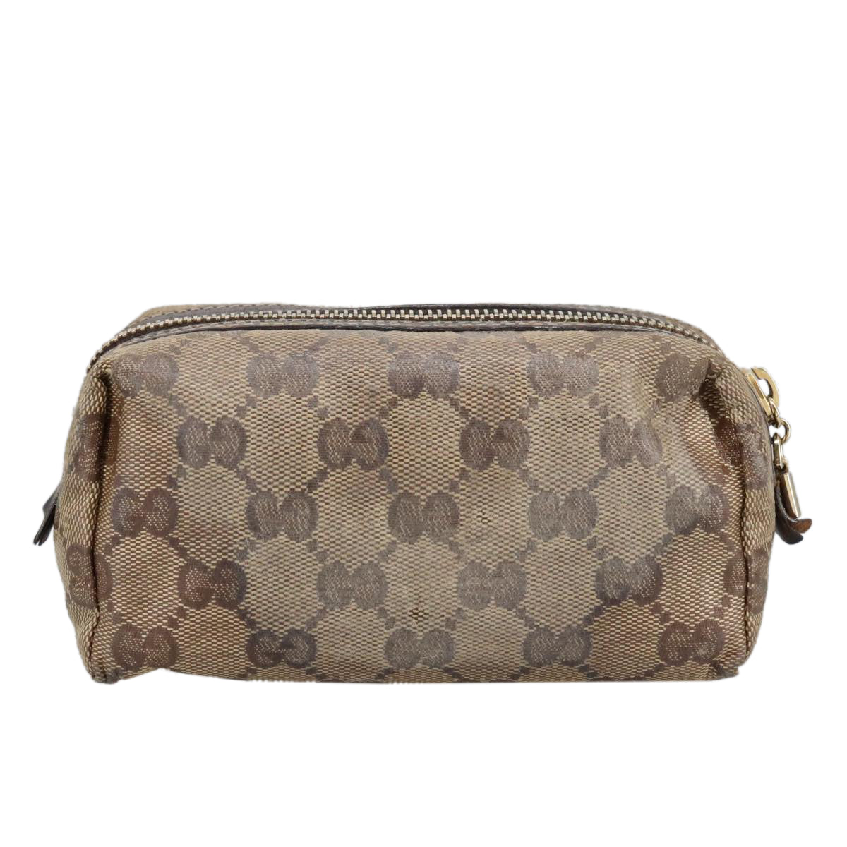 Gucci Gg Crystal Beige Canvas Clutch Bag (Pre-Owned)