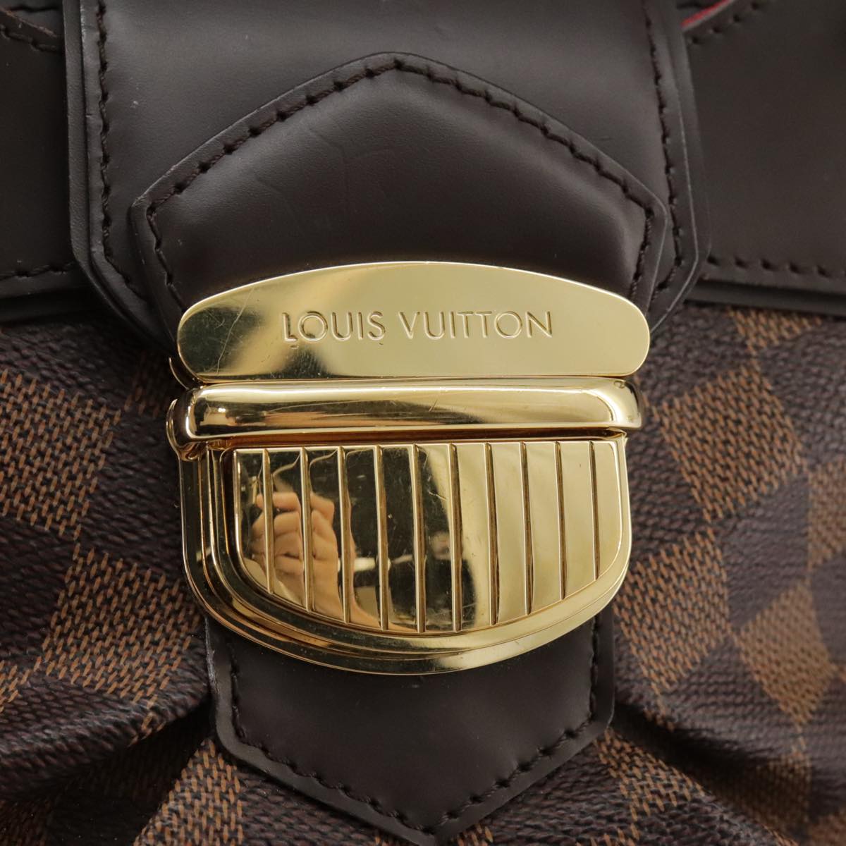 Louis Vuitton Sistina Brown Canvas Tote Bag (Pre-Owned)