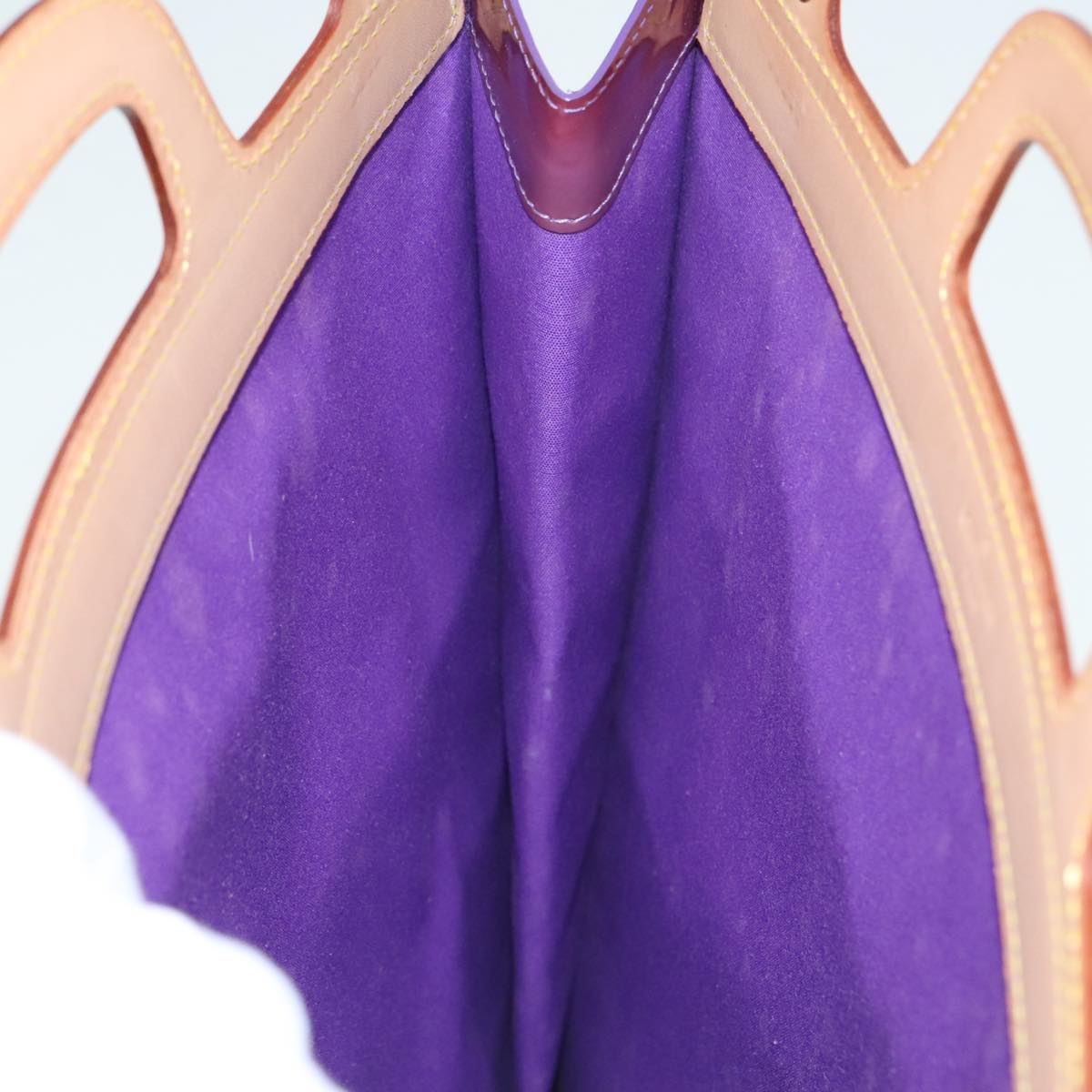 Louis Vuitton Stanton Purple Patent Leather Tote Bag (Pre-Owned)
