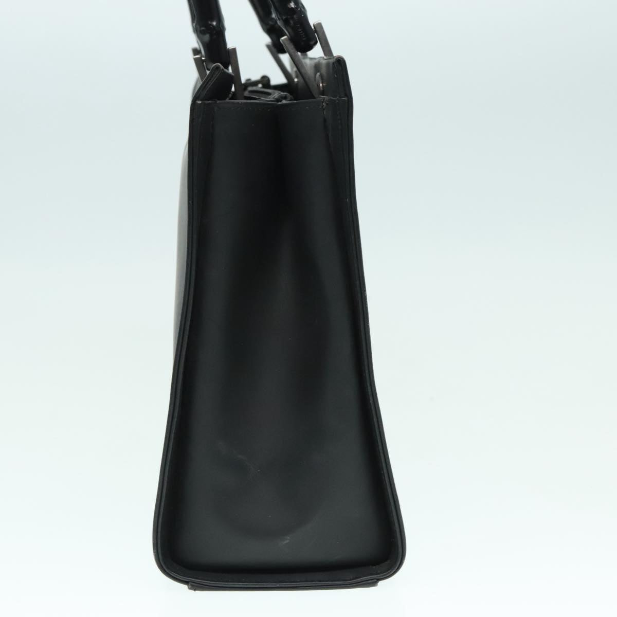 Gucci Bamboo Black Leather Handbag (Pre-Owned)
