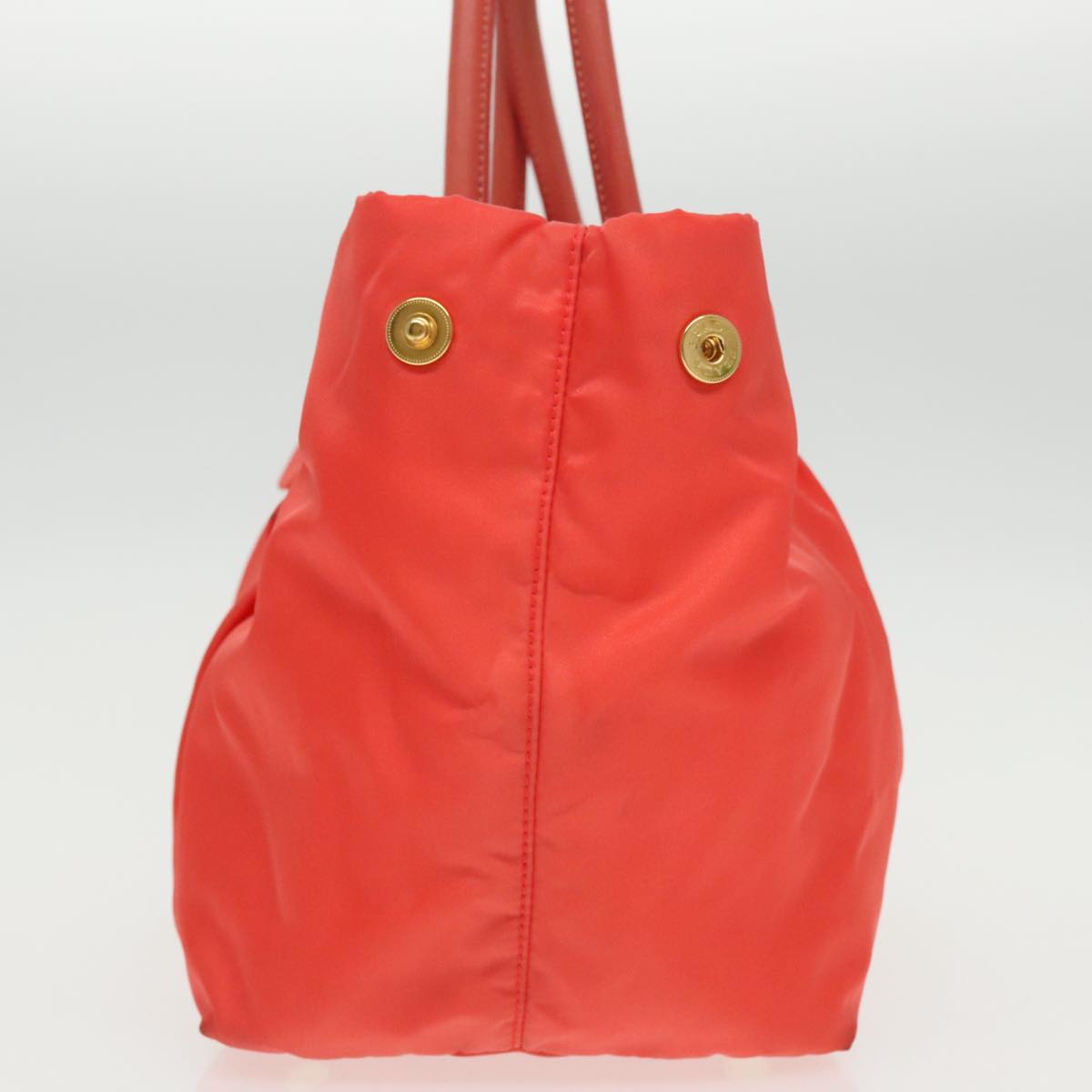 Prada Ribbon Orange Synthetic Handbag (Pre-Owned)