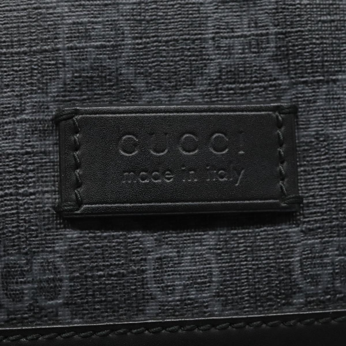 Gucci Jackie Black Canvas Shoulder Bag (Pre-Owned)