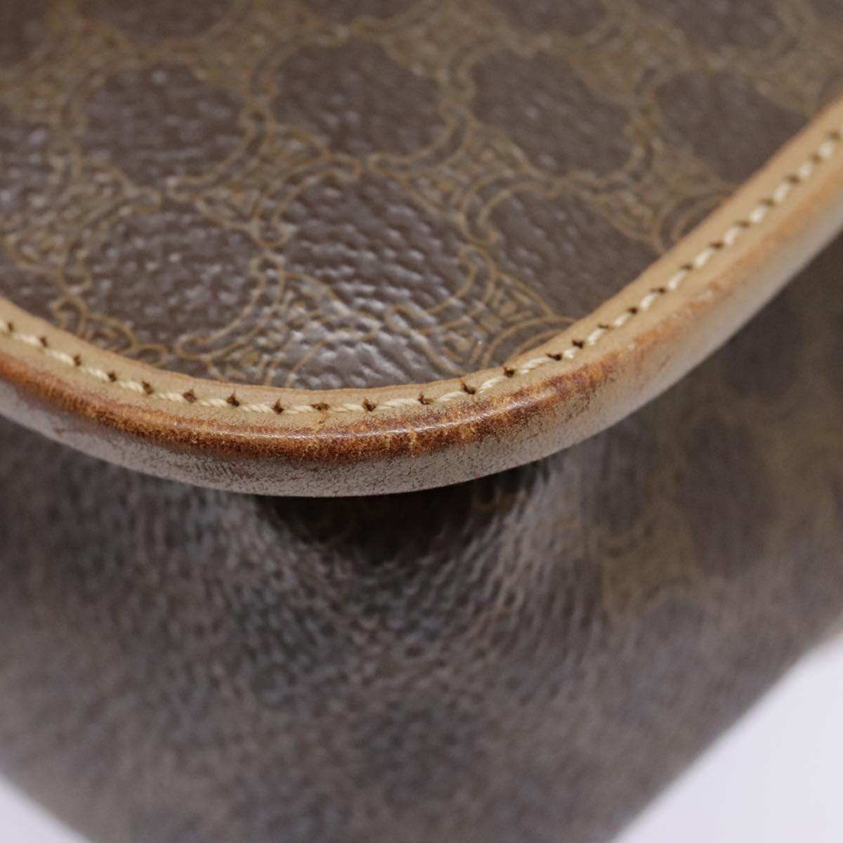 Céline Macadam Brown Canvas Shoulder Bag (Pre-Owned)