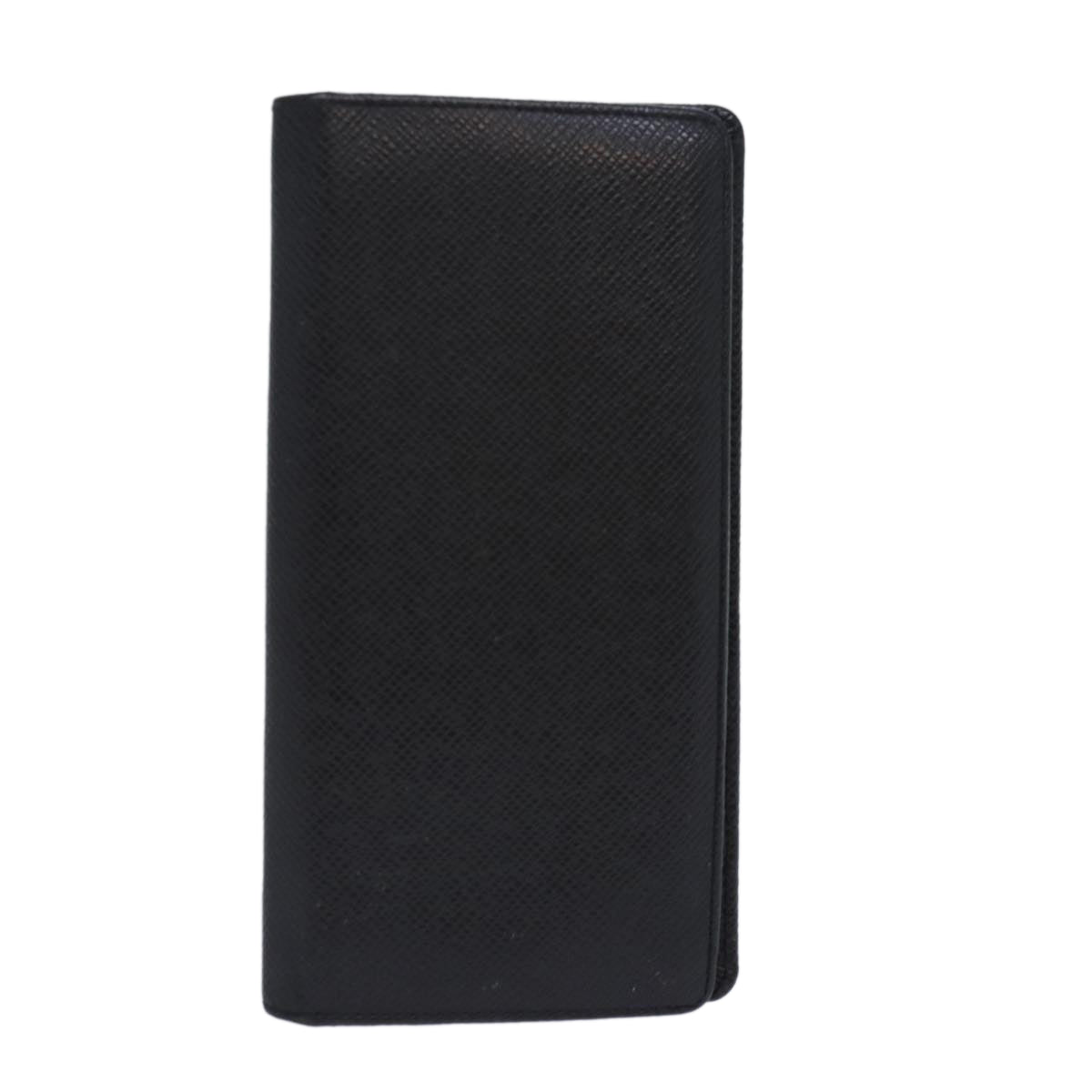 Louis Vuitton Portefeuille Brazza Black Leather Wallet  (Pre-Owned)