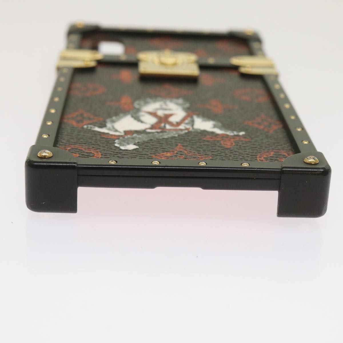 Louis Vuitton Etui Iphone Black Leather Phone Jewelry (Pre-Owned)