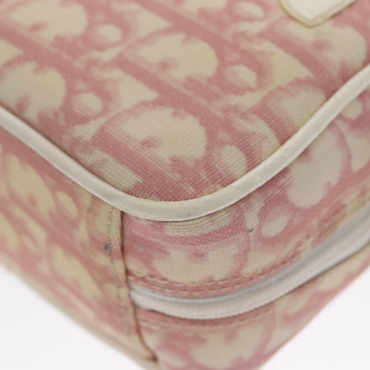 Dior Trotter Pink Canvas Clutch Bag (Pre-Owned)