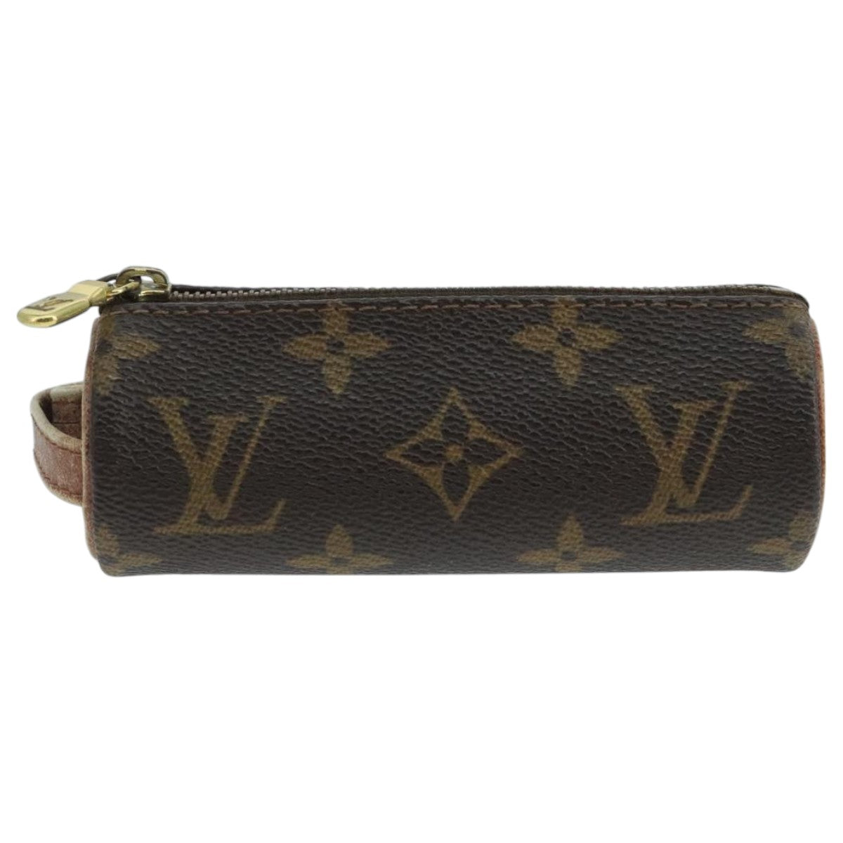 Louis Vuitton Etui À Balles De Golf Brown Canvas Clutch Bag (Pre-Owned)