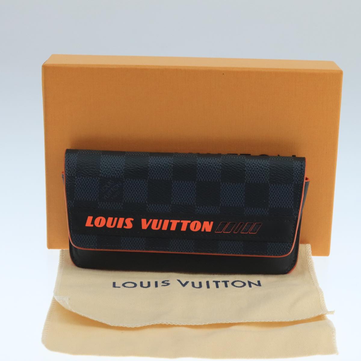 Louis Vuitton Glasses Case Navy Canvas Wallet  (Pre-Owned)