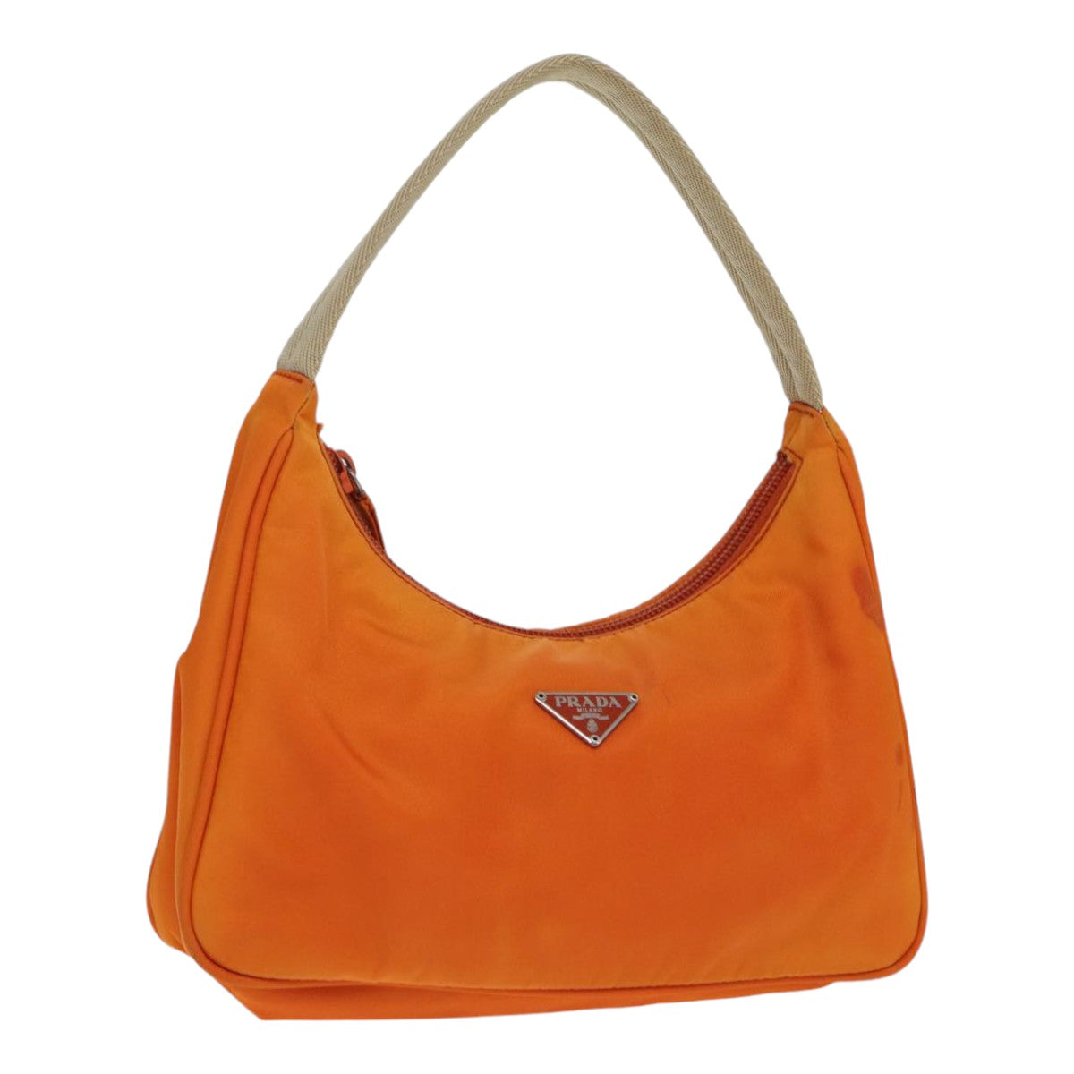 Prada Re-Edition Orange Synthetic Handbag (Pre-Owned)