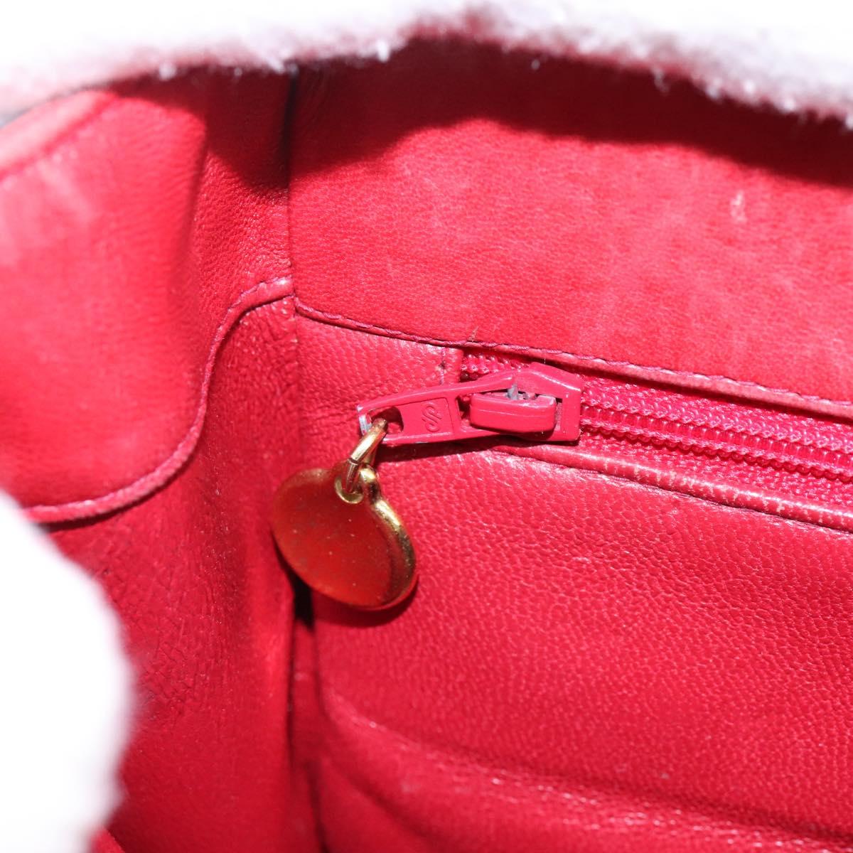 Chanel Matelassé Red Leather Shoulder Bag (Pre-Owned)