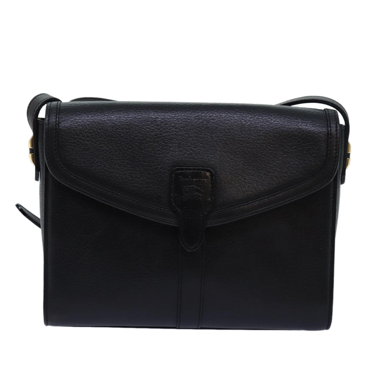 Burberry Black Leather Shoulder Bag (Pre-Owned)