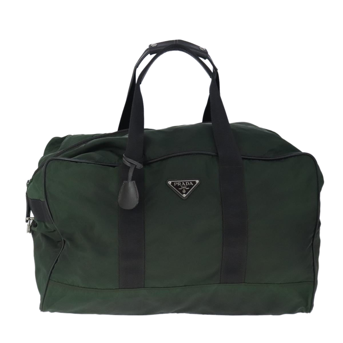 Prada Re-Nylon Khaki Synthetic Travel Bag (Pre-Owned)
