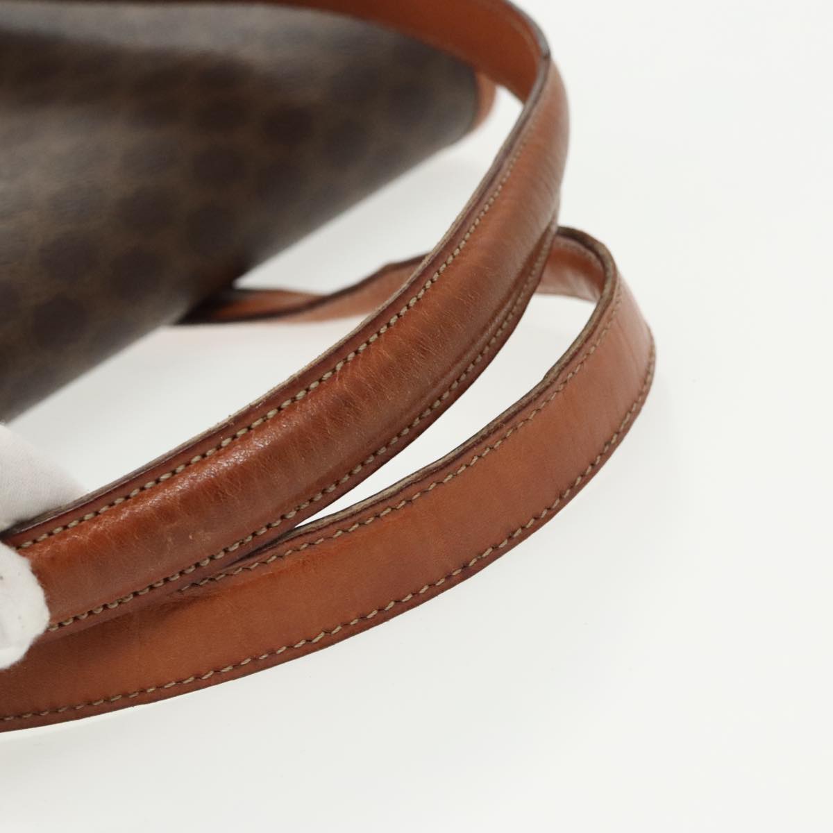 Céline Macadam Brown Canvas Shoulder Bag (Pre-Owned)