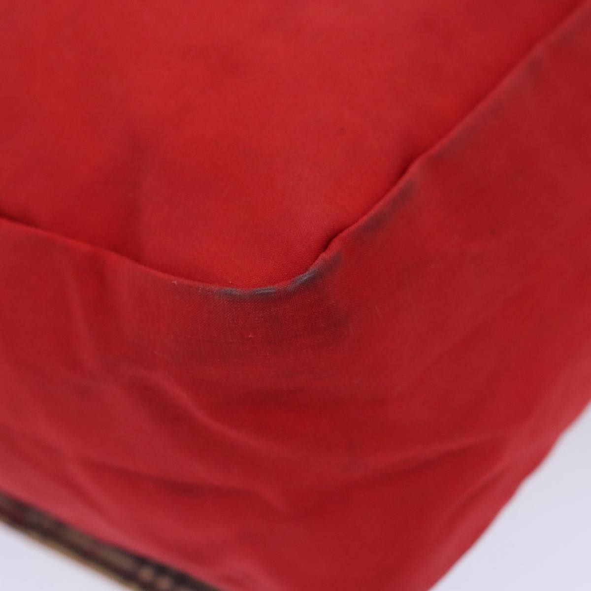 Burberry Red Synthetic Shoulder Bag (Pre-Owned)