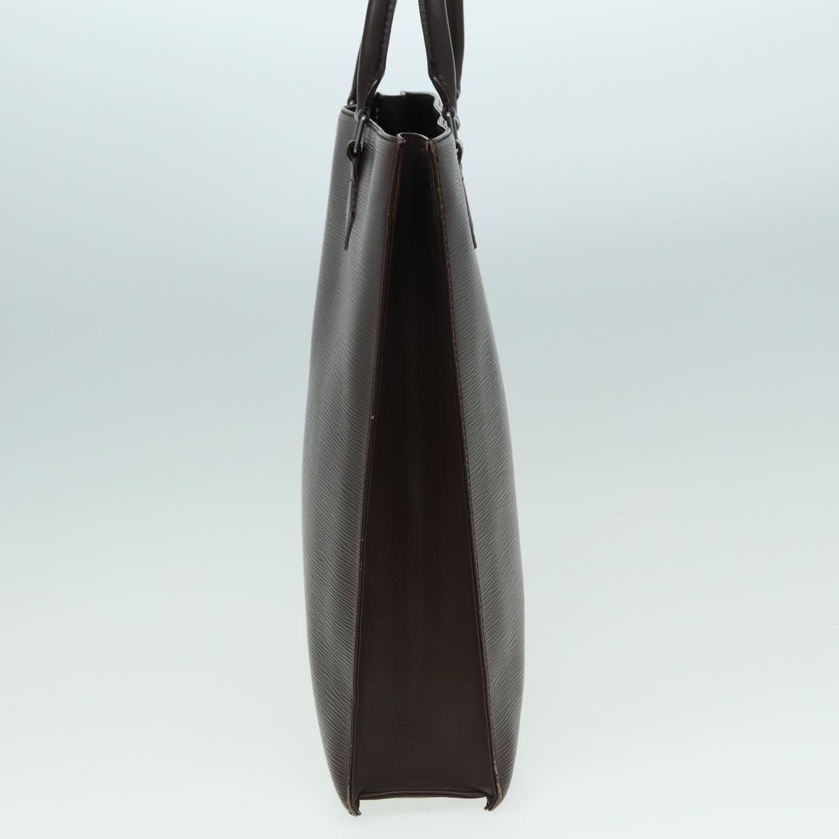 Louis Vuitton Sac Plat Brown Leather Tote Bag (Pre-Owned)