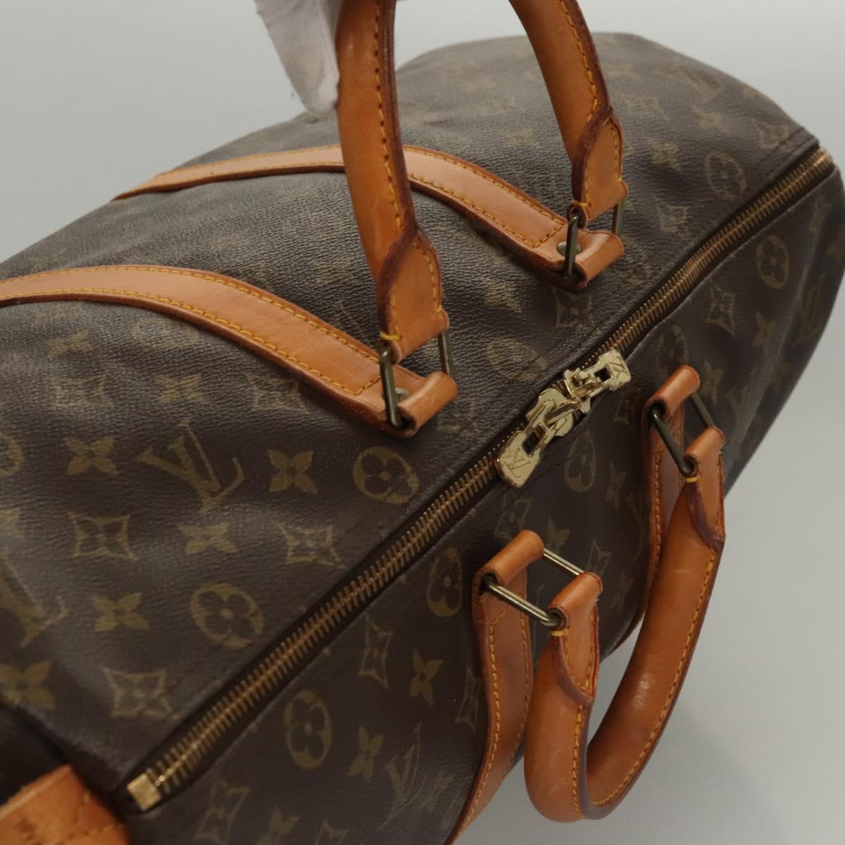 Louis Vuitton Keepall 45 Brown Canvas Travel Bag (Pre-Owned)