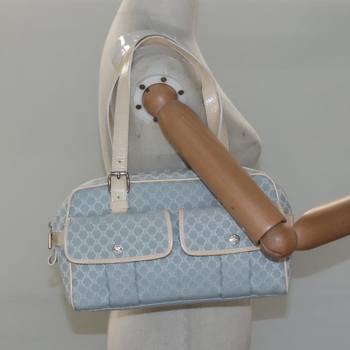 Céline Macadam Blue Cotton Shoulder Bag (Pre-Owned)