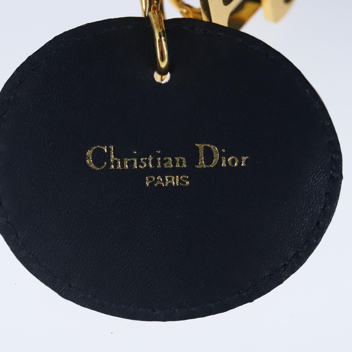 Dior Navy Leather Shoulder Bag (Pre-Owned)