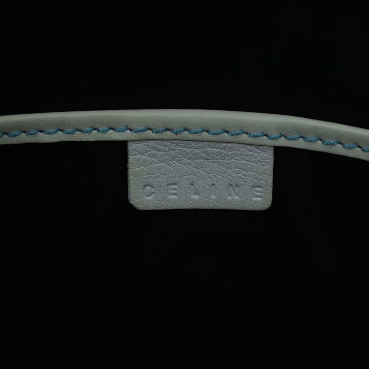 Céline Blue Canvas Shoulder Bag (Pre-Owned)