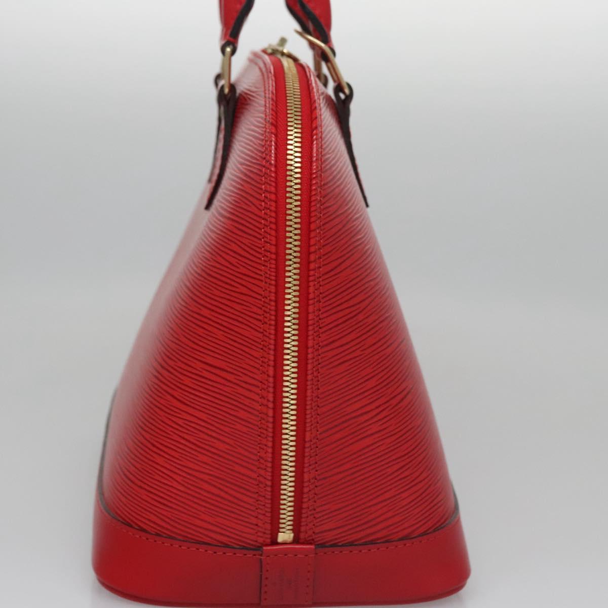 Louis Vuitton Alma Red Leather Handbag (Pre-Owned)