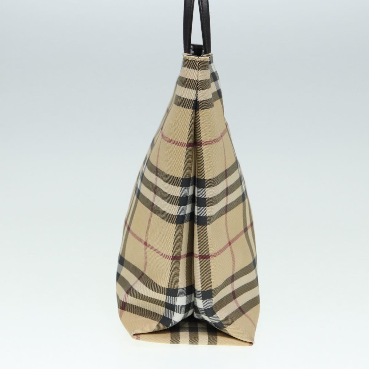 Burberry Nova Check Beige Canvas Tote Bag (Pre-Owned)
