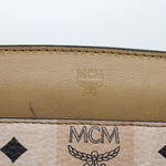 MCM Visetos Beige Leather Tote Bag (Pre-Owned)