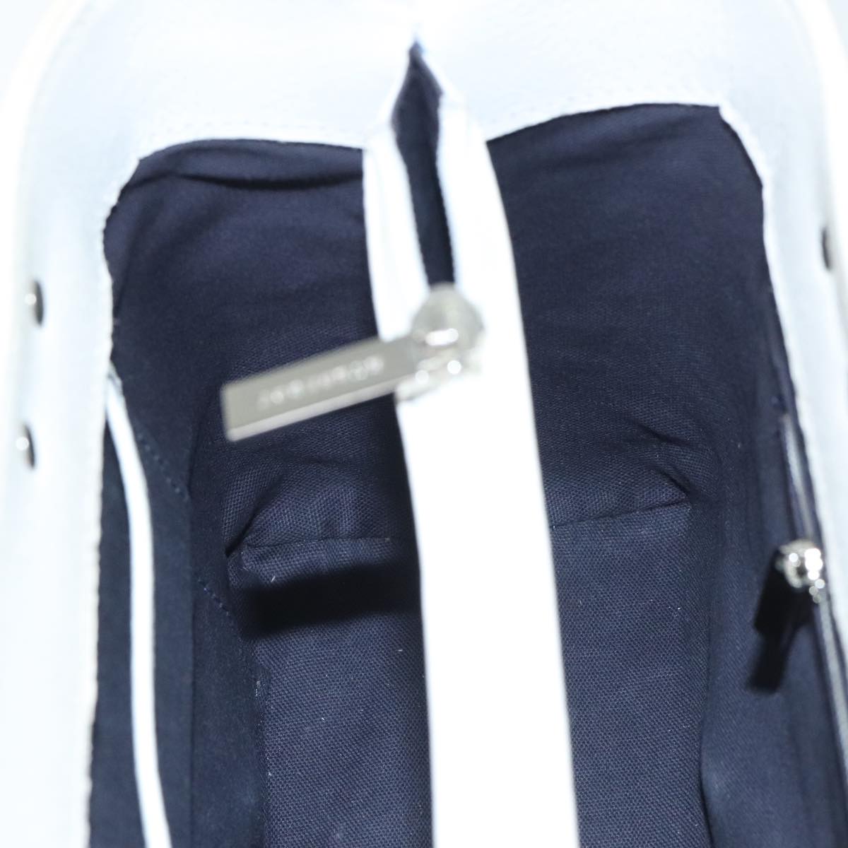 Burberry White Canvas Handbag (Pre-Owned)