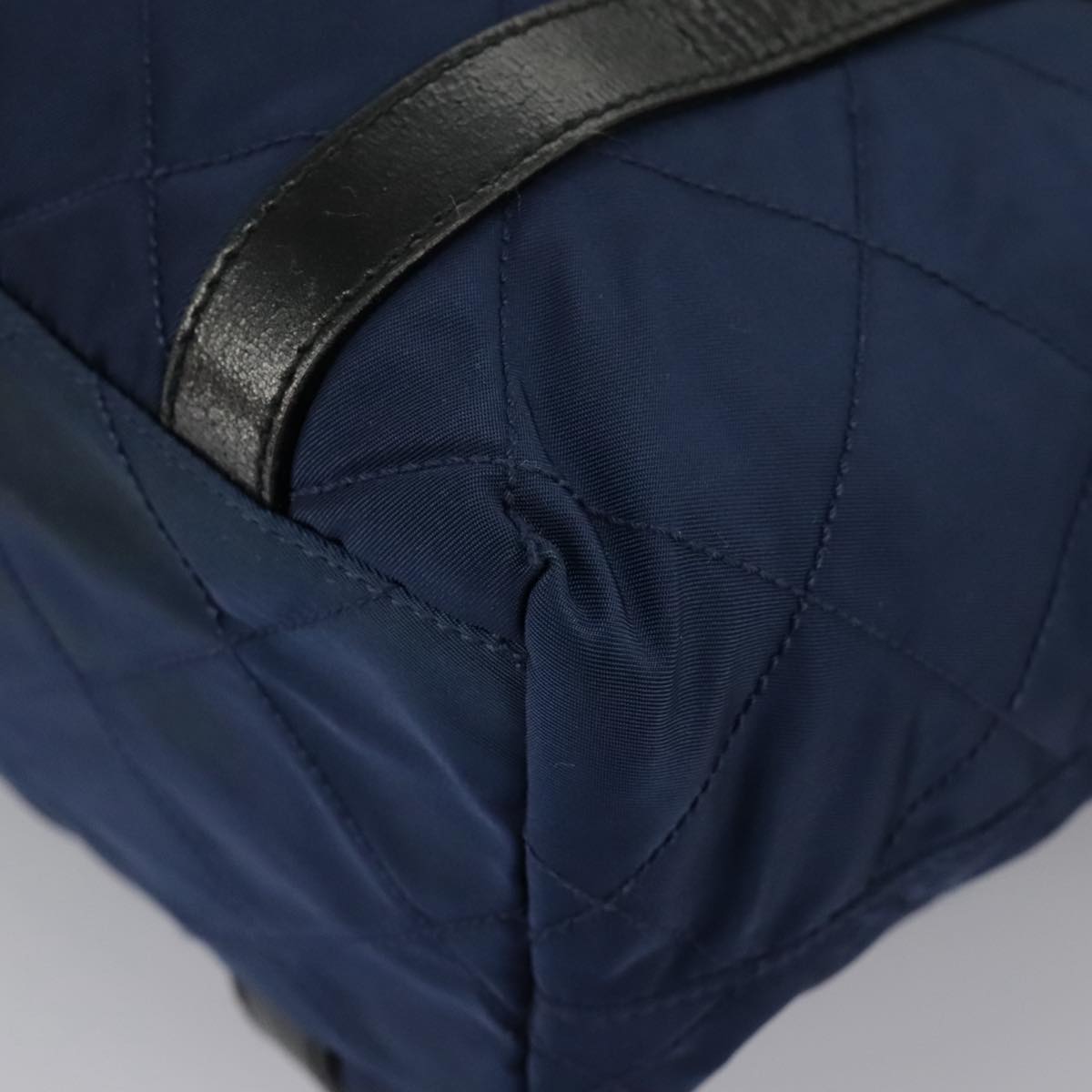 Prada Navy Synthetic Shoulder Bag (Pre-Owned)