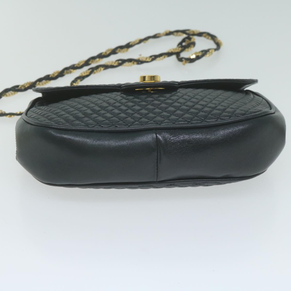 Bally Navy Leather Shoulder Bag (Pre-Owned)