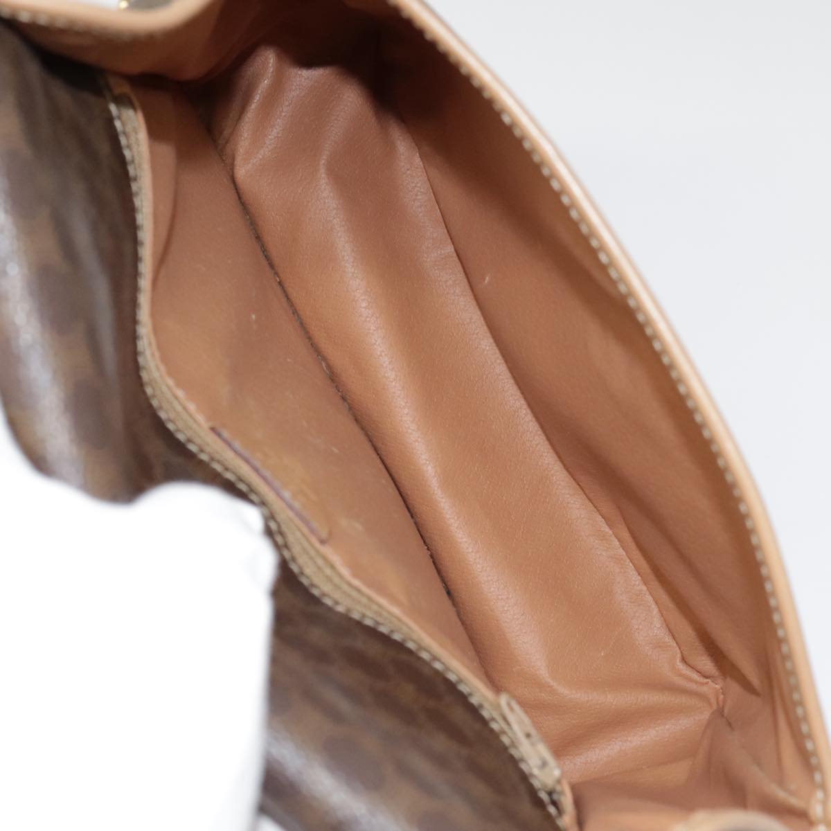 Céline Macadam Brown Canvas Shoulder Bag (Pre-Owned)