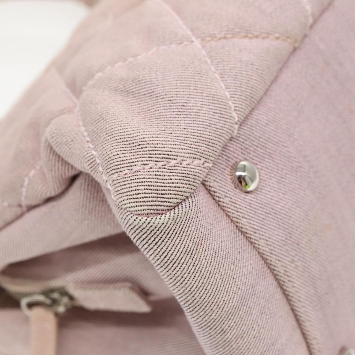Chanel Pink Canvas Handbag (Pre-Owned)