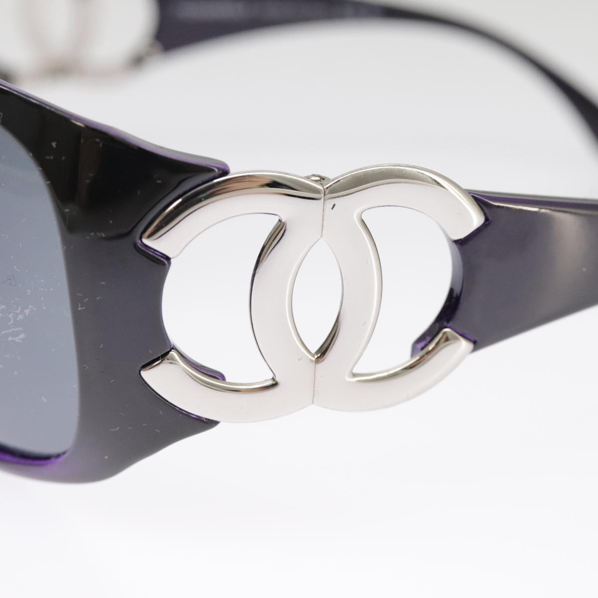Chanel Coco Mark Black Plastic Glasses  (Pre-Owned)