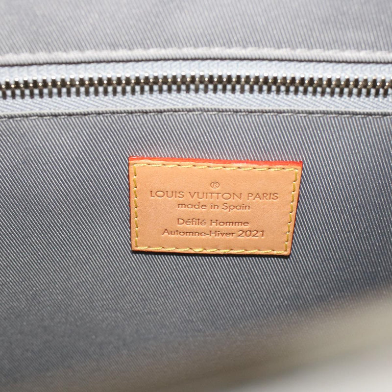 Louis Vuitton Sac Plat Silver Canvas Handbag (Pre-Owned)