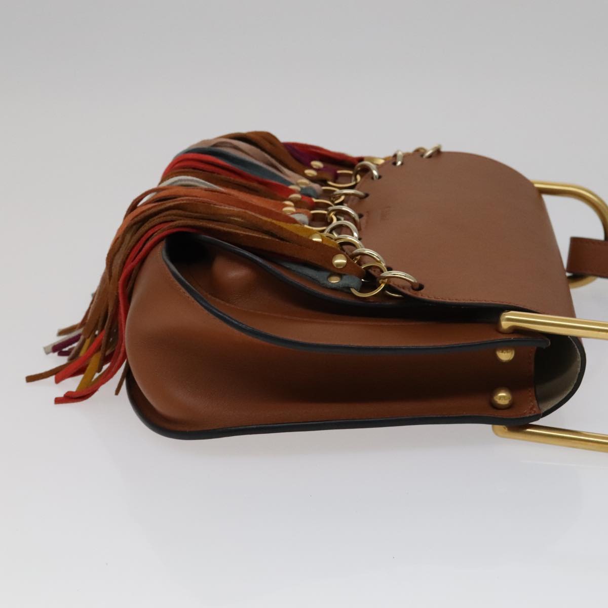 Chloé Hudson Brown Leather Shoulder Bag (Pre-Owned)