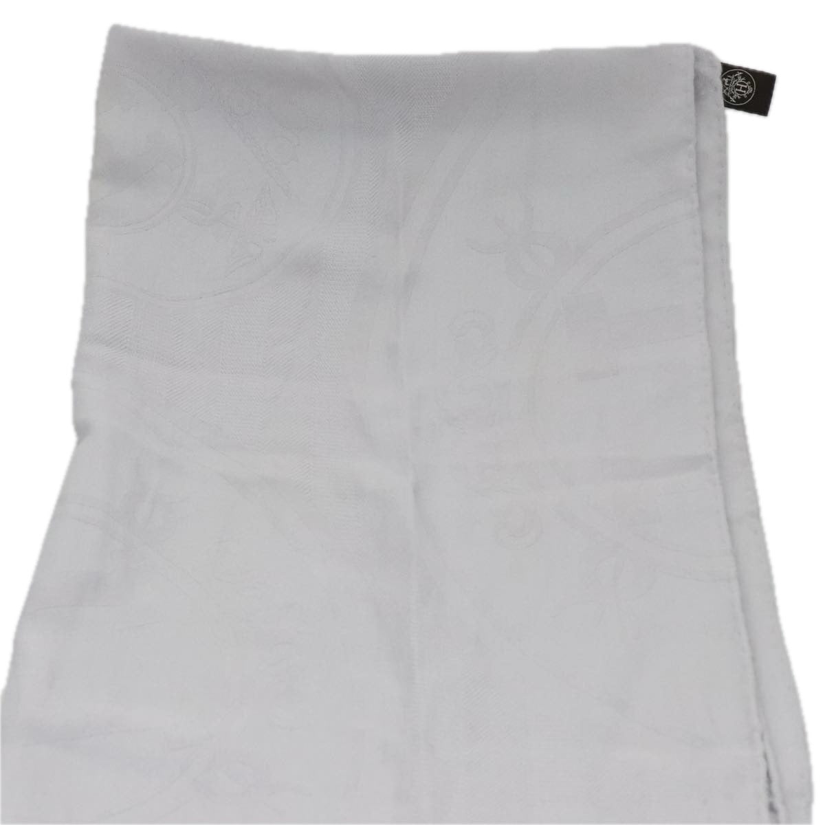 Hermès Grey Cashmere Scarf  (Pre-Owned)