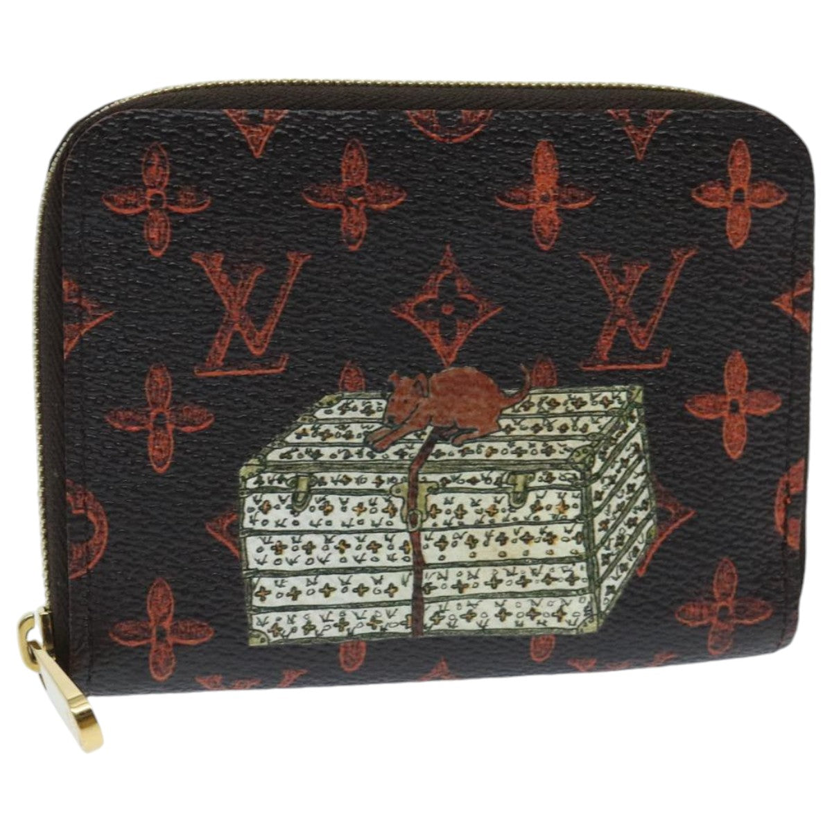 Louis Vuitton Coin Purse Brown Canvas Wallet  (Pre-Owned)