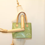 Louis Vuitton Houston Green Patent Leather Handbag (Pre-Owned)