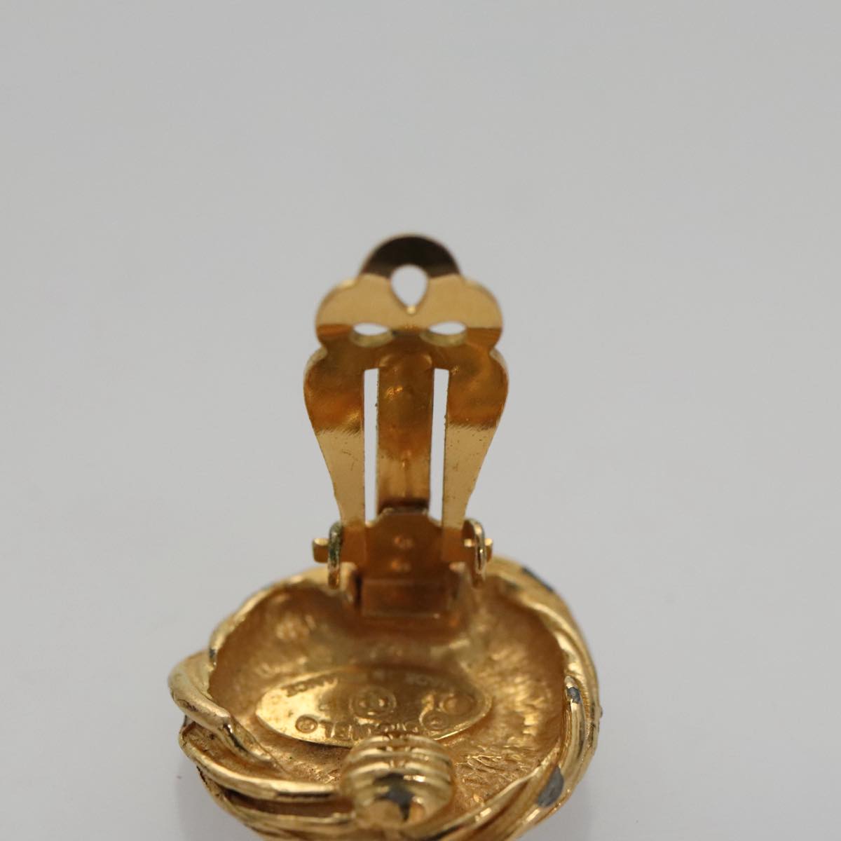 Chanel Cc Gold Metal Earring Jewelry (Pre-Owned)
