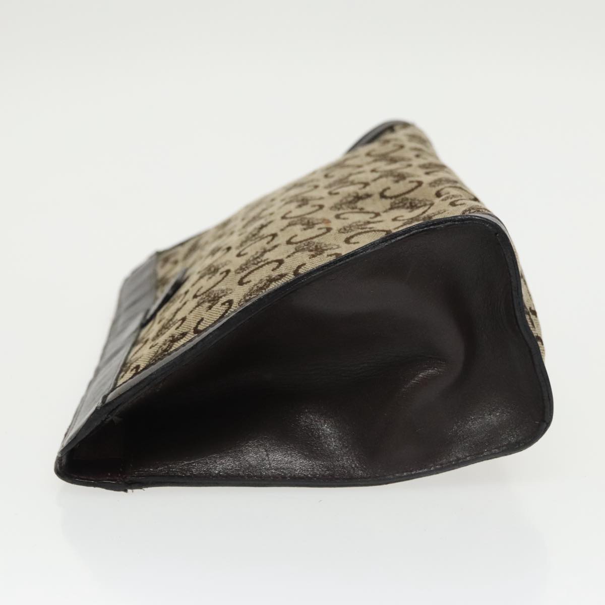 Céline C Brown Canvas Clutch Bag (Pre-Owned)