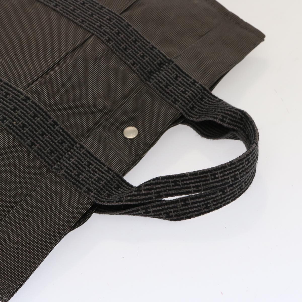 Hermès Herline Grey Canvas Tote Bag (Pre-Owned)