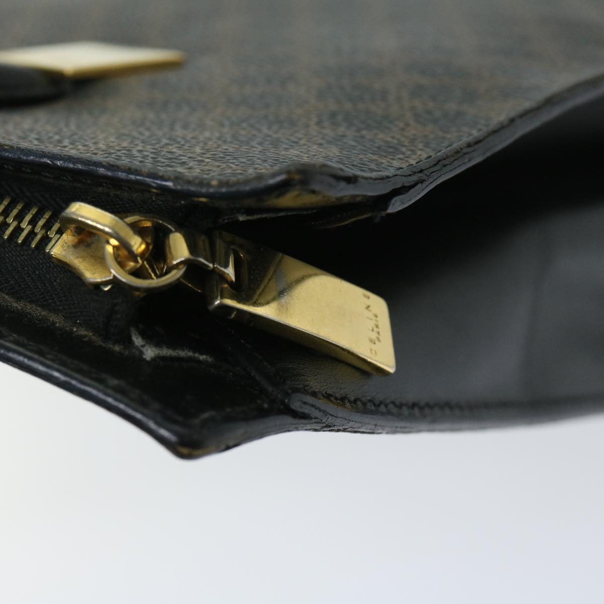 Céline Macadam Black Canvas Handbag (Pre-Owned)