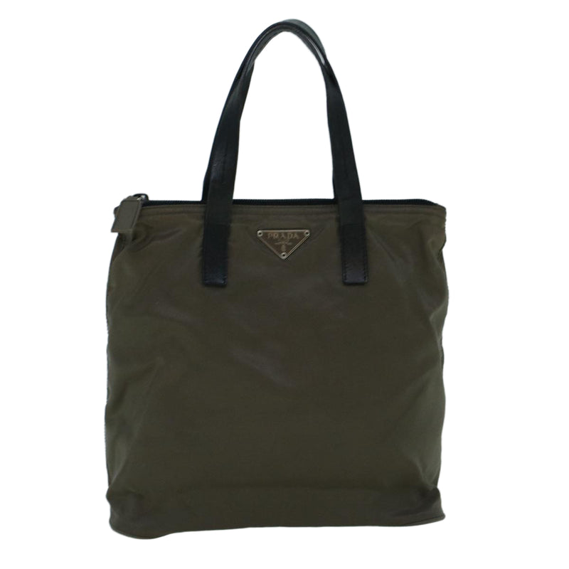 Prada Brown Synthetic Handbag (Pre-Owned)