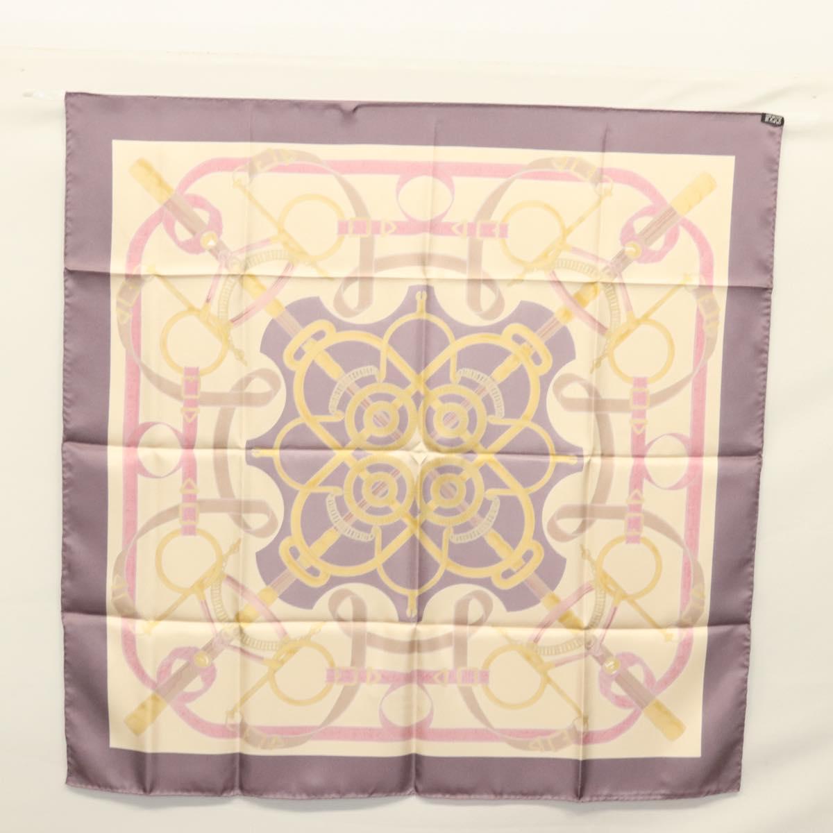 Hermès Carré 90 Beige Silk Scarf  (Pre-Owned)