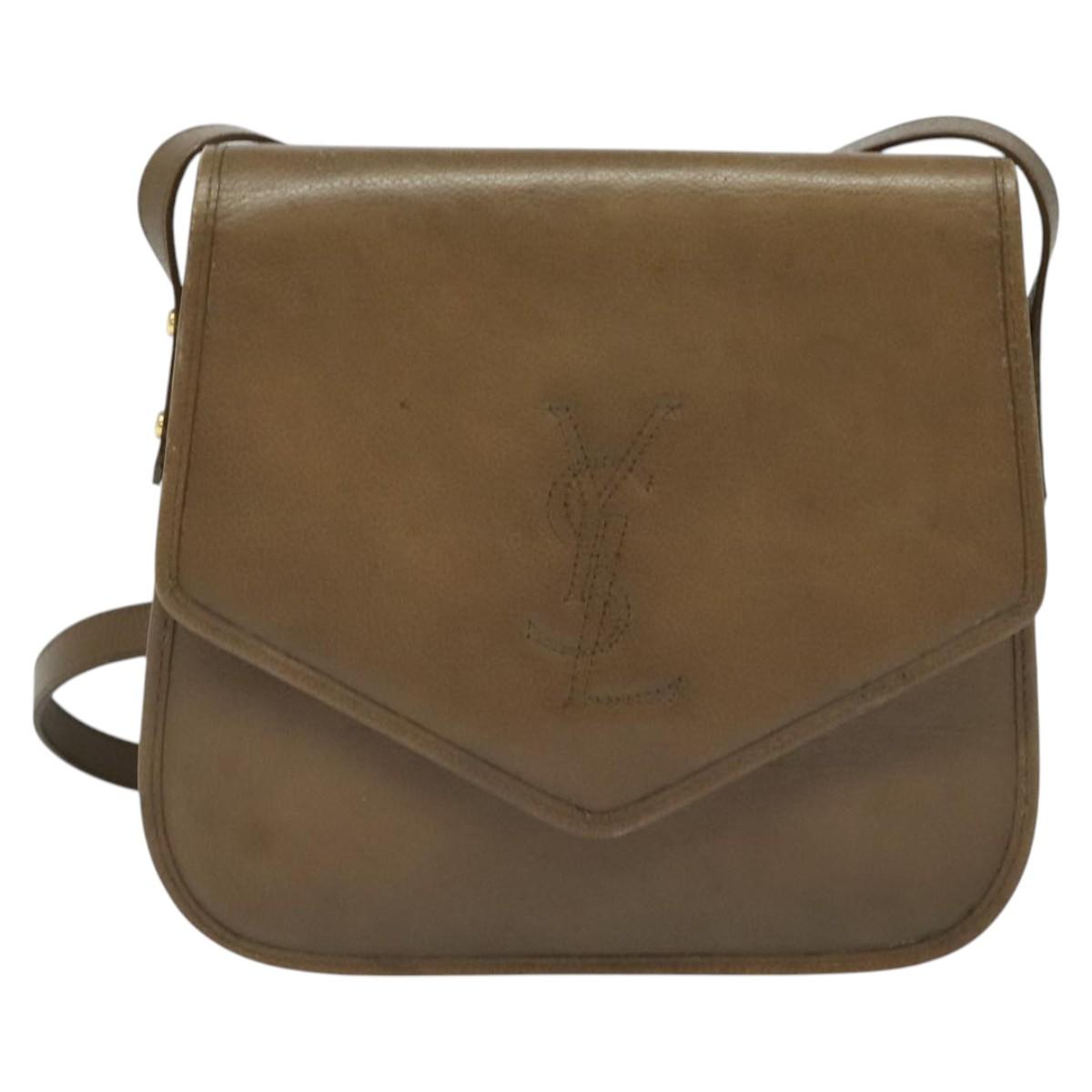 Yves Saint Laurent Brown Leather Shoulder Bag (Pre-Owned)